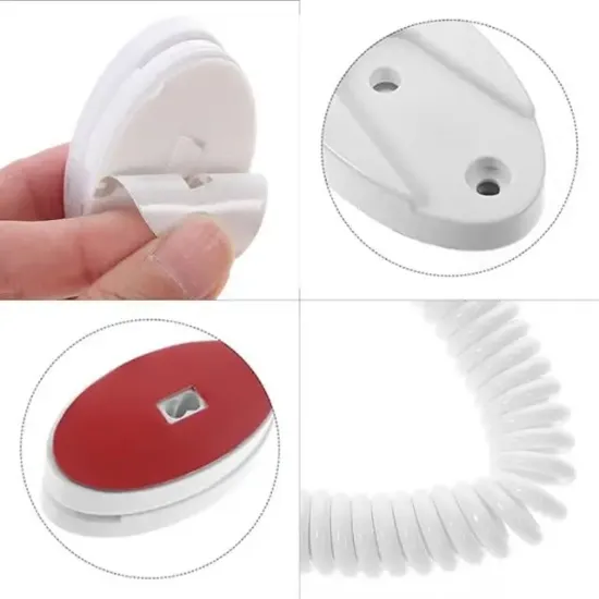 Sunup Yapışkanlı Spiral Kordonu Kumanda Telefon Tutucu (Oteller İçin) resmi