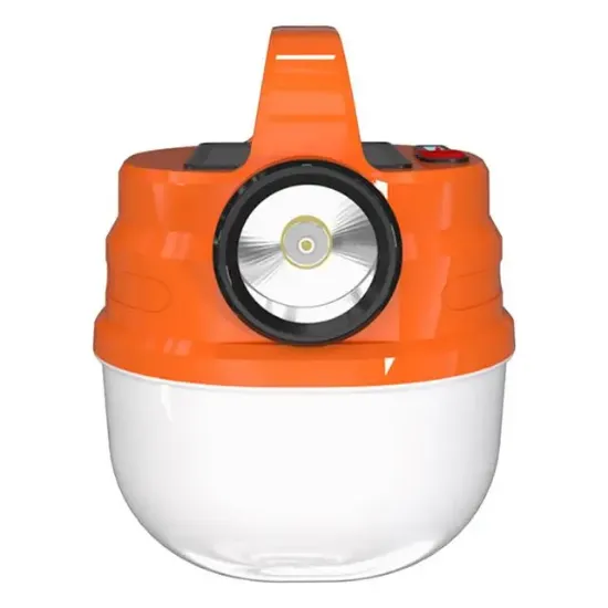 Powermaster HB-V70 Çift Işıklı  6 Modlu (El Feneri+5  Kademe) 50 Watt Şarj Edilebilir Kamp Feneri resmi