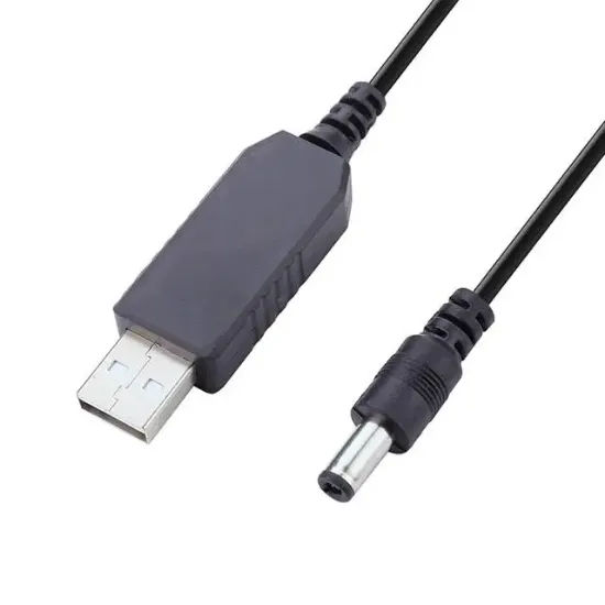 Powermaster PM-21568 9V-5V USB To DC 5.5x2.5mm Çevirici Kablo resmi