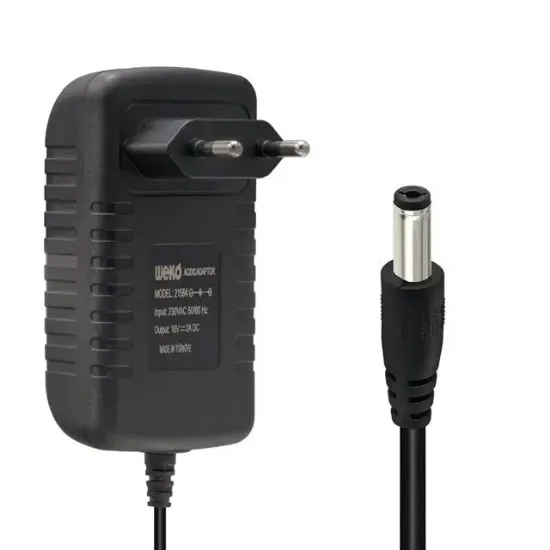 Weko 16 Volt - 2 Amper 5.5*2.5 Uçlu Yerli Üretim Power Jacklı Santral Adaptörü resmi