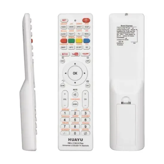 Huayu RM-L1130+X Plus Beyaz Universal LCD LED TV Kumanda resmi