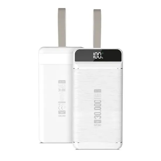 Powerway QC30 30000 Mah Di̇ji̇tal Göstergeli Ekran Powerbank resmi