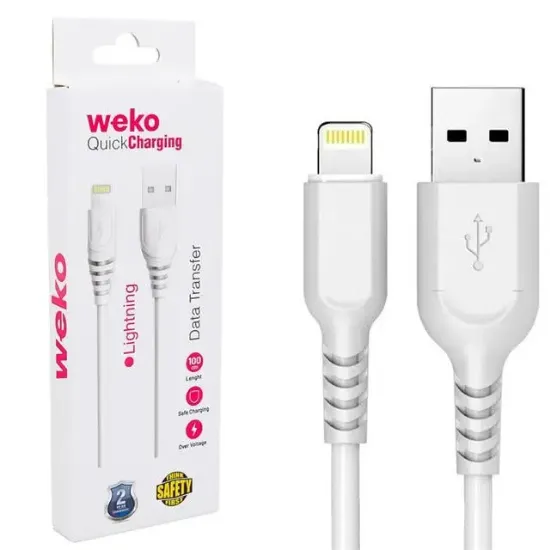 Weko WK-22019 USB To Lightning Telefon Şarj Kablosu resmi