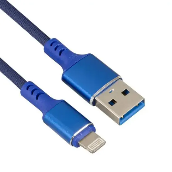 Weko WK-22025 USB To Lightning Örgülü Siyah Telefon Şarj Kablosu resmi