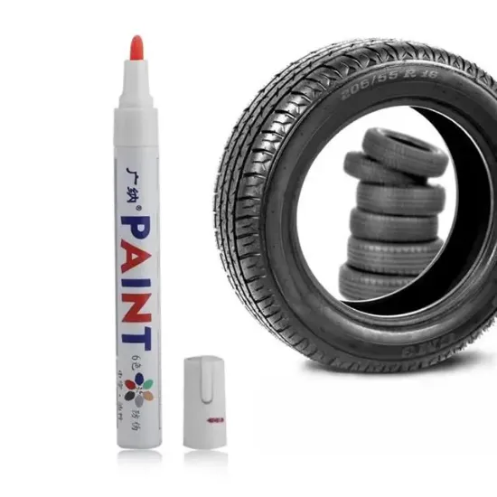 Sunup M101 Kırmızı Araç Motosiklet Lastik Boya Kalemi resmi