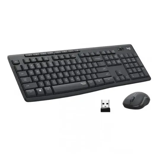 Logitech MK295 Q Tr Siyah Kablosuz Klavye Mouse Set resmi