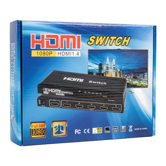Fully G-538H 3 Giriş 1 Çıkış Hdmi Switcher Toplayıcı Metal Kasa Adaptörlü resmi