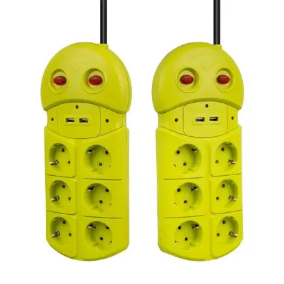 Vea VE-970USB 6'Lı 2 USB'li 1.5 Metre Grup Priz resmi