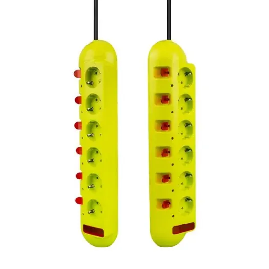 Vea VE-E60 6'Lı 1.5 Metre Ayrı Anahtarlı Grup Priz resmi