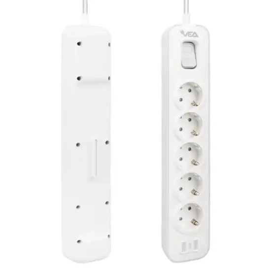 Vea VE-NOVA105 A Class 5'li Anahtarlı 1.5 Metre Akım Korumalı Priz resmi