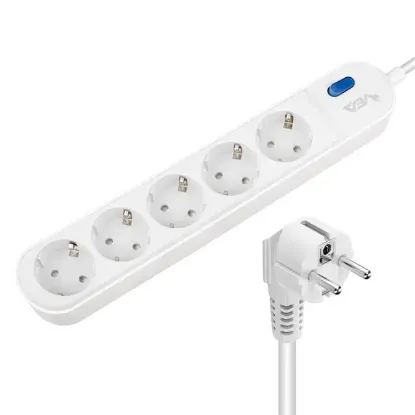 Vea VE-VEGA105 A Class 5'li Anahtarlı 1.5 Metre Akım Korumalı Priz resmi