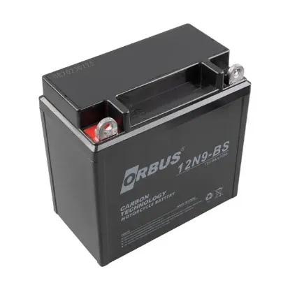 Orbus 12n9-Bs 12 V 9 Ah Asit İçinde Karbon Motosiklet Aküsü resmi