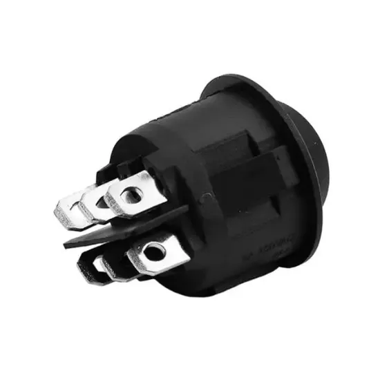 IC-134-6 Yuvarlak On-Off-On 6P Switch Anahtar resmi