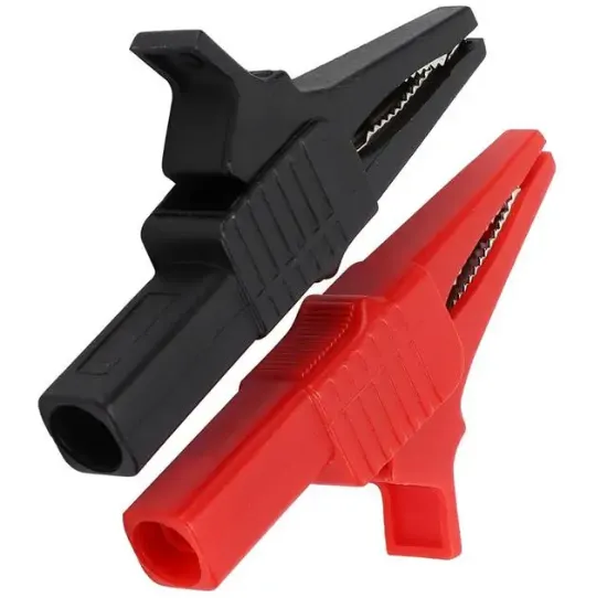 Powermaster IC-243C  Siyah-Kırmızı 4 Mm Banan Jak Girişli 2'li Krokodil CatIII  resmi