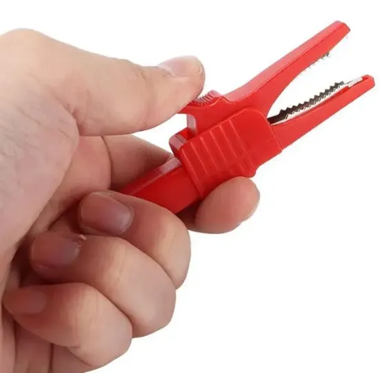 Powermaster IC-243C  Siyah-Kırmızı 4 Mm Banan Jak Girişli 2'li Krokodil CatIII  resmi