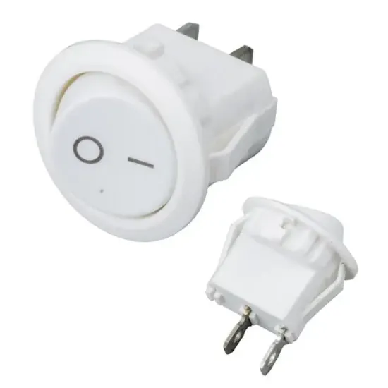 IC-133A Yuvarlak Işıksız On-Off Anahtar 2P resmi
