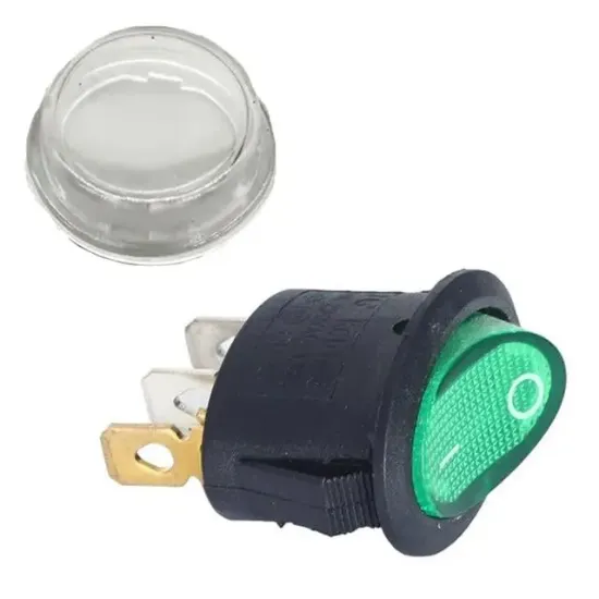 IC-134A Yuvarlak Işıklı Su Geçirmez Kılıflı 3P On-Off Anahtar resmi