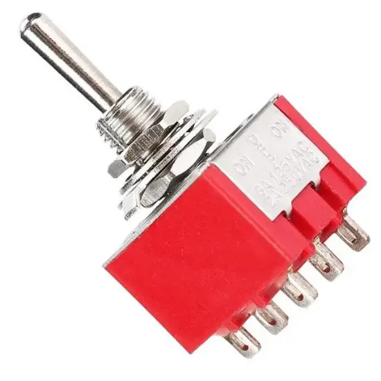 IC-148B  9 Pin On-Off Ø6Mm Toggle Switch MTS-303 resmi