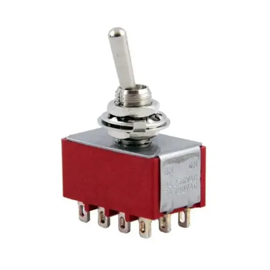 IC-148C  On-On Ø6mm 12P Toggle Switch MTS-402 resmi