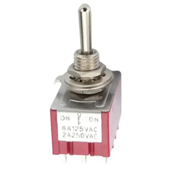 IC-148D On-Off-On Ø6mm MTS-403 12P Toggle Switch resmi