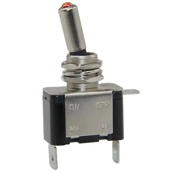 IC-151A Işıklı 12 Volt Dc 30 Amper On-Off Toggle Switch (Seri 2) resmi