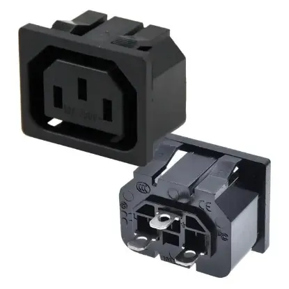 IC-212D C15 Power Soket Dişi Kulaksız AS-04F resmi