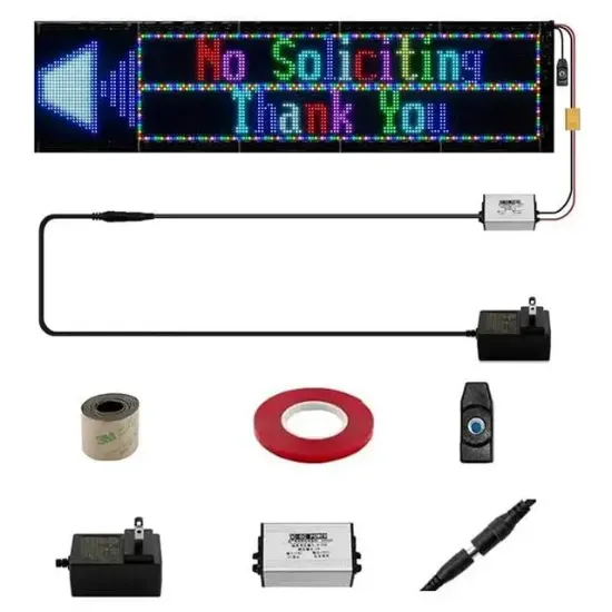 Powermaster PM-23824 23,2x82cm Kayan Yazı Led Tabela resmi