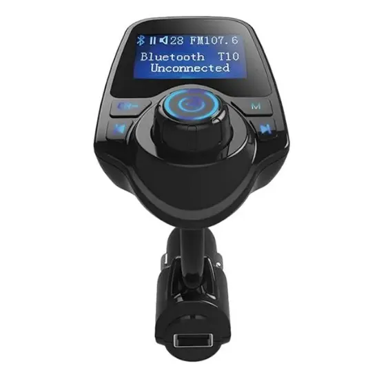Hello T10 USB-SD-AUX-Bluetooth Destekli 2.1A FM Transmitter resmi