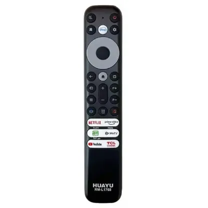 Huayu Tcl RM-L1768 - RC902V - RMR1 Netflix-Prime Video-Guard-Media-Youtube Tuşlu Ses Komutsuz Lcd Led Tv Kumandası resmi