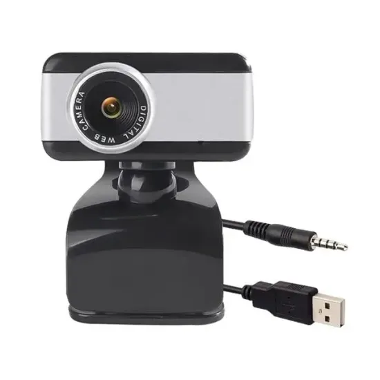 Powermaster Tak-Çalıştır 2 MP Mikrofonlu 480P Usb Webcam PC Kamera PM-2433 resmi