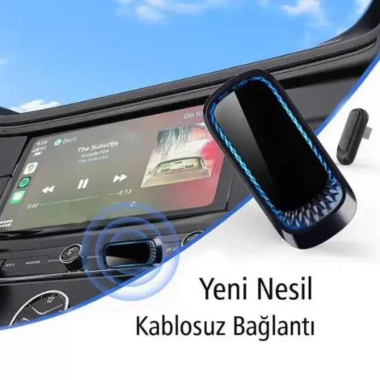 PowerMaster PM-24508 Wireless Kablosuz Apple İphone CarPlay Ekran Yansıtma (Versiyon 4.0) resmi