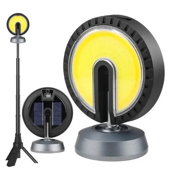 PowerMaster PM-24564 25 Watt USB - Type-C Girişli Cob Ledli Tek Yönlü 180 Derece Solar Çalışma Lambası resmi