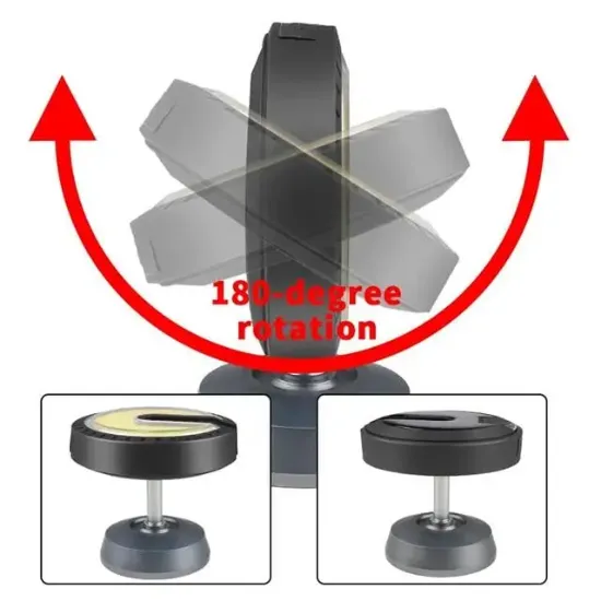 PowerMaster PM-24564 25 Watt USB - Type-C Girişli Cob Ledli Tek Yönlü 180 Derece Solar Çalışma Lambası resmi