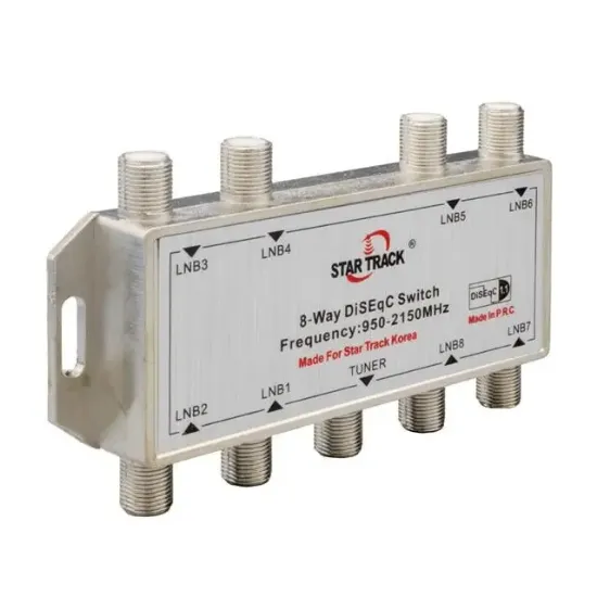 Powermaster 5-2050 Mhz 1/8 Uydu Anten Dağıtıcı / Çoğaltıcı Diseqc Switch resmi