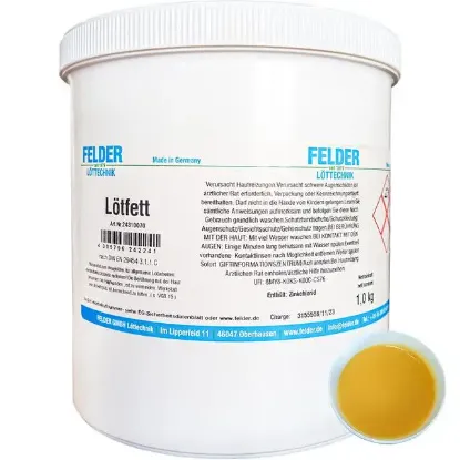 Lötfett Felder EL 42/58 SMD Soft Solder Pasta Hassas ve Yüksek Performanslı (1 KG) resmi
