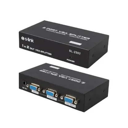 S-Link SL-2502 2 Port Vga Splitter Dağıtıcı resmi