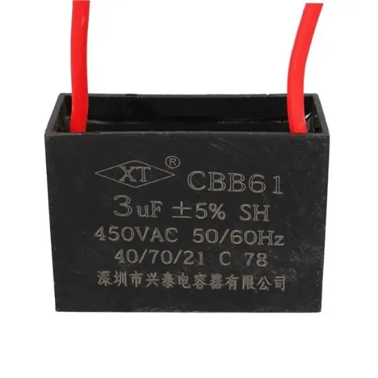 3 UF 450 V Kablolu Kare Tip Kutupsuz Kondansatör resmi