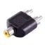 1RCA Dişi-2RCA Erkek Çevirici Jack resmi