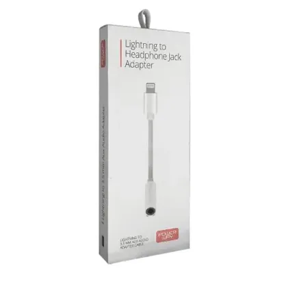 Powerway AC03 Lightning TO 3.5Mm Stereo AUX Kulaklık Jack Çevirici Kablo (90mm) resmi