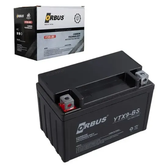 Orbus YTX9-BS 12V 9A Motosiklet Aküsü (150 X 86 X 107 MM) (2.84Kg) resmi