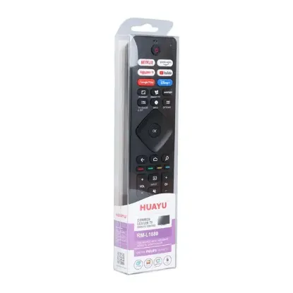 Huayu RM-L1880 Philips Netflix-Prime Video-Rakuten Tv-Google Play-Vudu-Youtube Tuşlu Led Tv Kumanda resmi
