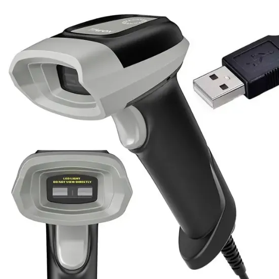 Tiwox VS-331 USB 1D CCD El Tipi USB Kablolu Barkod Okuyucu resmi