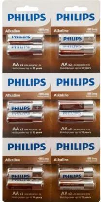 Philips AA Alkalin Kalem Pil 12'li Kartela resmi