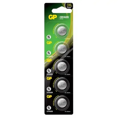 GP CR1620 Lityum 3 Volt Pil (5'li Paket) resmi