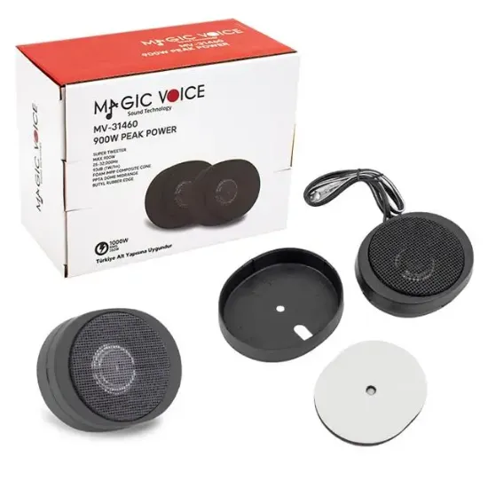 Magicvoice MV-31460 Max 900W / Rms 350 W Dome Oto Tweeter (2\'li Takım) resmi