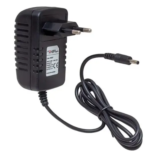 Powermaster PM-31667 5 Volt - 2 Amper 3.5*1.35 Mm Uçlu Plastik Kasa Priz Tipi Adaptör (Android Box İçin) resmi