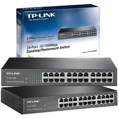 Tp-Link TL-SF1024D 24 Port 10-100 Mbps Ethernet Switch resmi