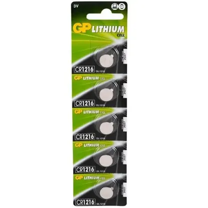 GP CR1216 3 Volt Lityum Pil 5 li Paket resmi