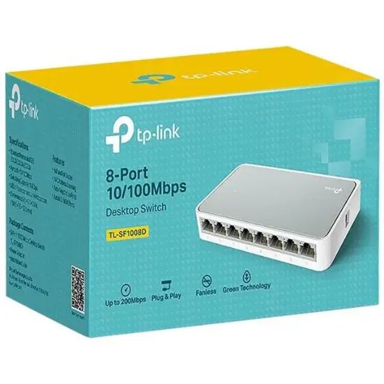 TP-Link TL-SF1008D 8-Portlu 10/100Mbps Masaüstü Switch resmi