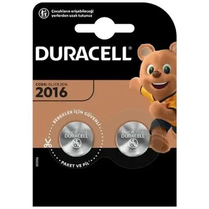 Duracell CR2016 3 Volt Lityum 2'li Pil resmi